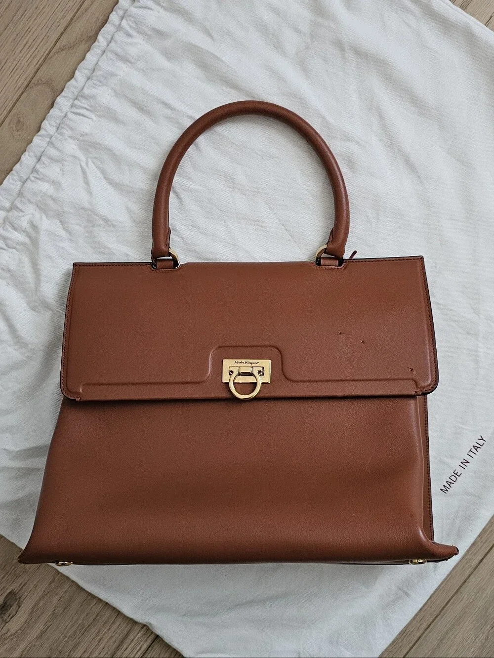 Ferragamo Trifolio Top Handle Bag
